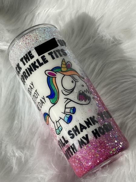 **ADULT** Angry Unicorn Thermal Tumblers picture