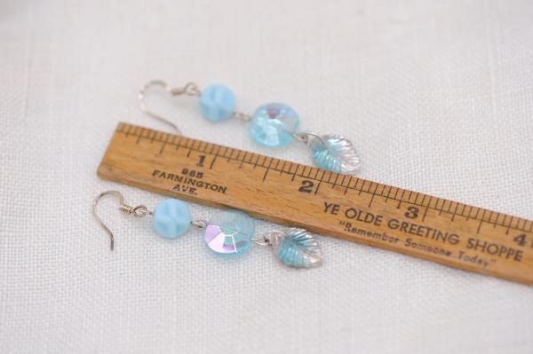 Vintage blue earrings picture