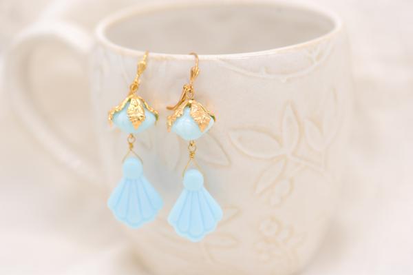 Vintage blue earrings