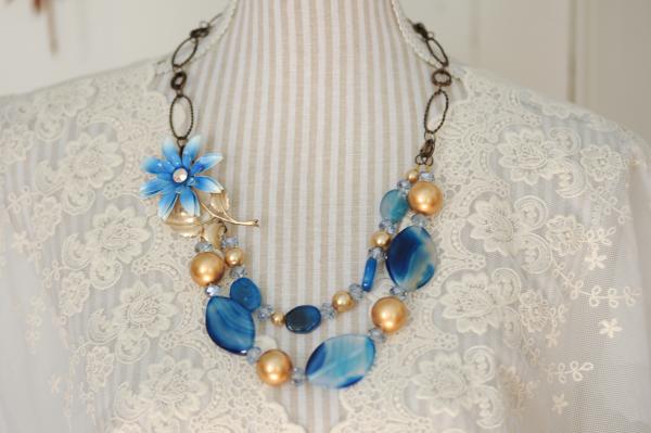 blue agate necklace picture