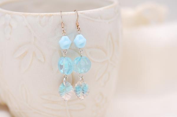 Vintage blue earrings picture