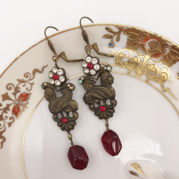 Egyptian revival earrings picture