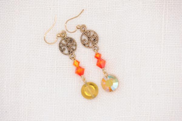 Sunset earrings picture