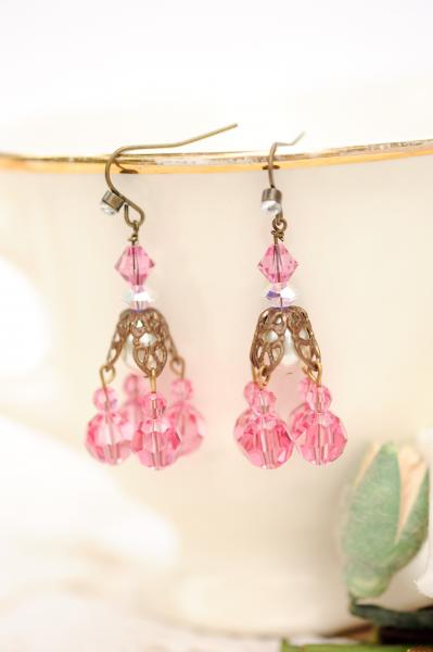 Crystal chandelier earrings