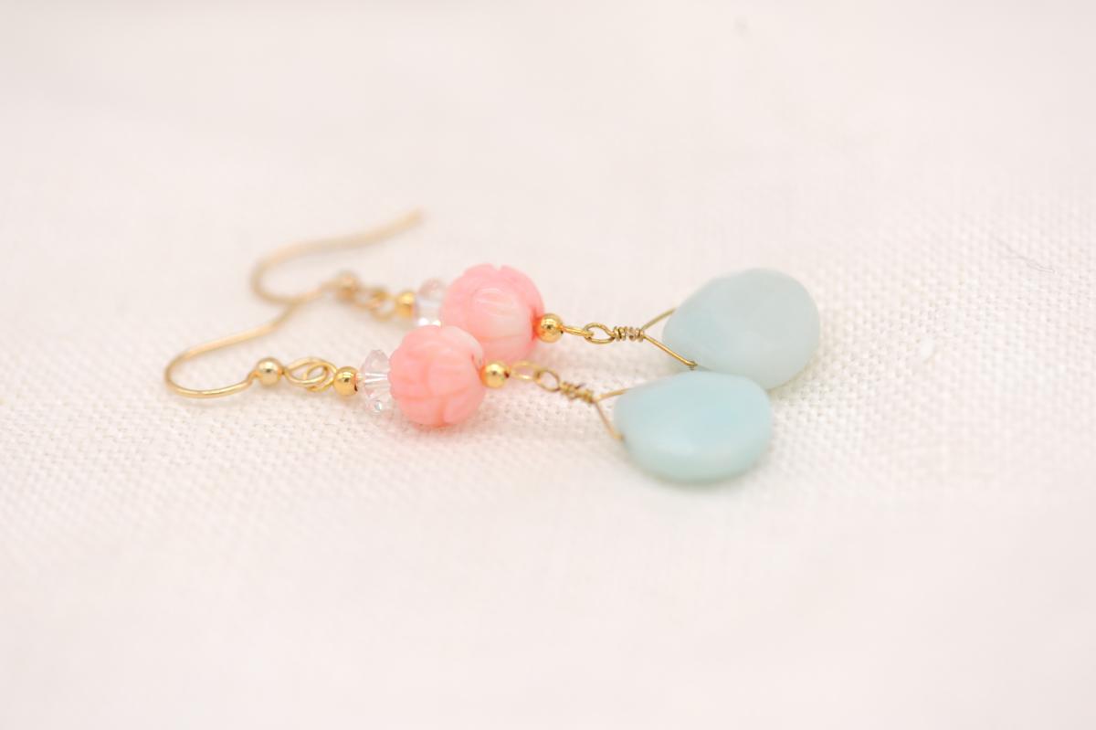 Day at the beach earrings picture