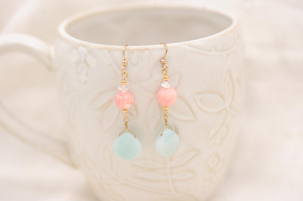 Day at the beach earrings picture