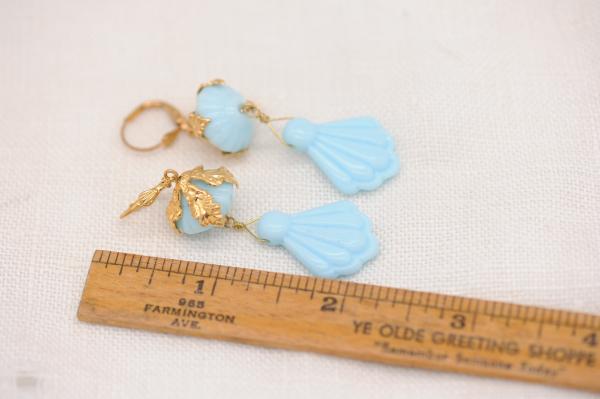 Vintage blue earrings picture
