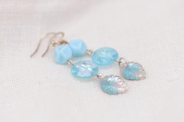 Vintage blue earrings picture