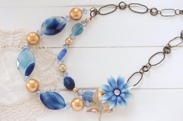 blue agate necklace picture