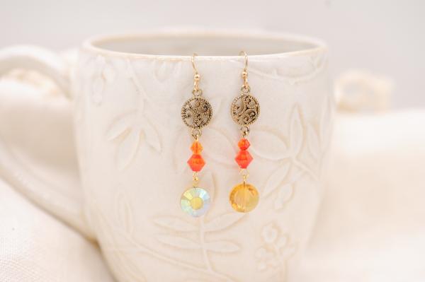 Sunset earrings picture