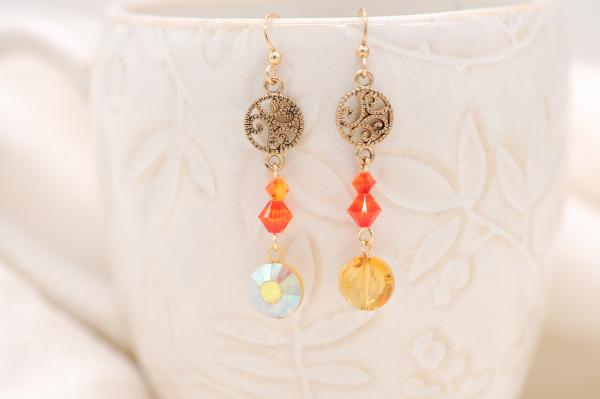 Sunset earrings picture