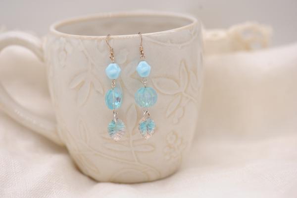 Vintage blue earrings picture