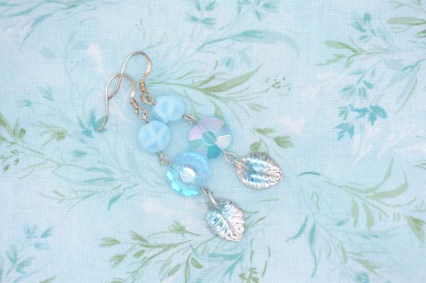 Vintage blue earrings picture