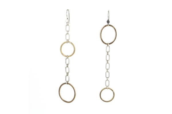 Asymmetrical Chain Dangle Earrings