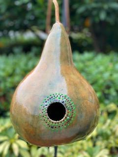 Handcrafted Gourd Birdhouse