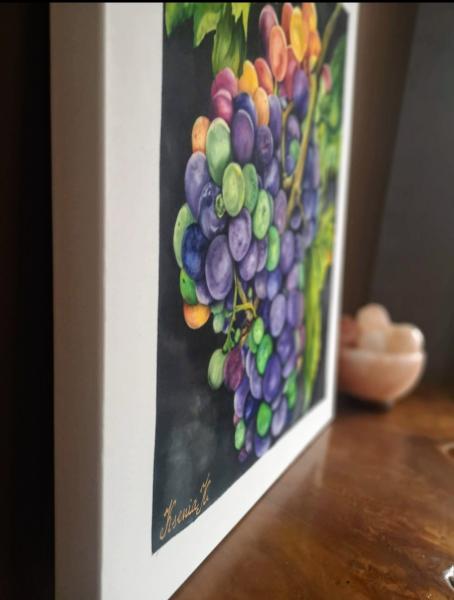 Silk painting Grapes picture