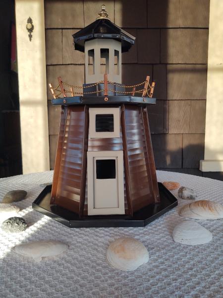 Lighthouse Lamp (Brown/Black/Tan)