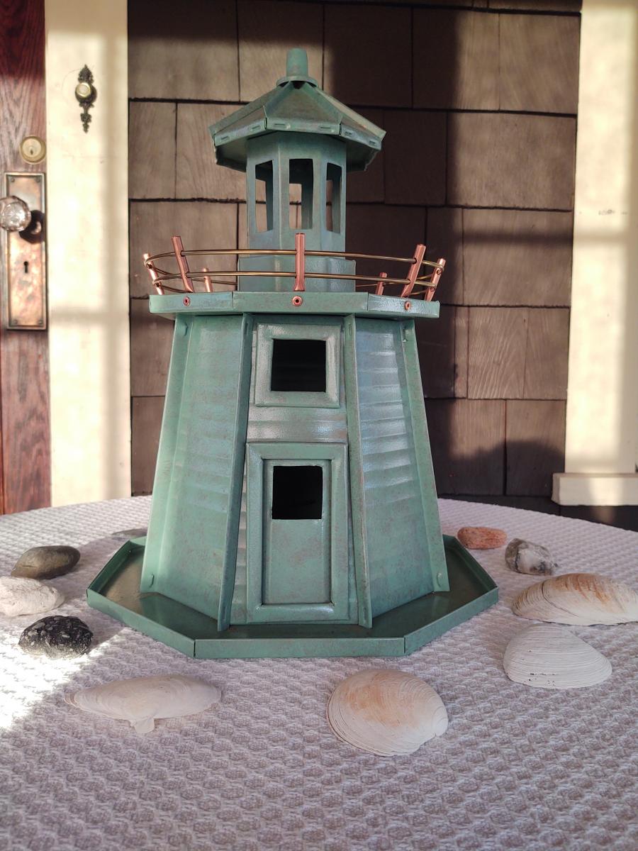 Tabletop Lighthouse (Green Patina) Eventeny
