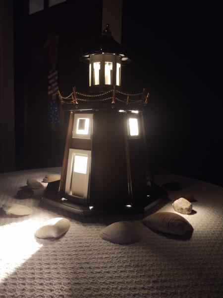 Lighthouse Lamp (Brown/Black/Tan) picture