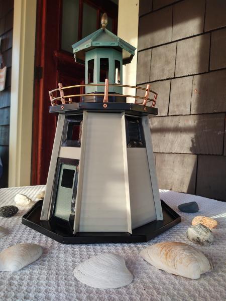 Tabletop Lighthouse (Tan/Black/Green Patina) picture