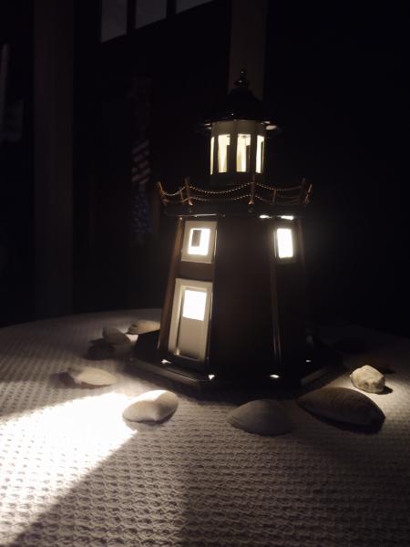 Lighthouse Lamp (Brown/Black/Tan) picture