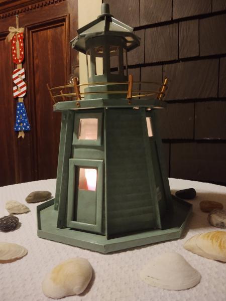 Tabletop Lighthouse (Green Patina) picture