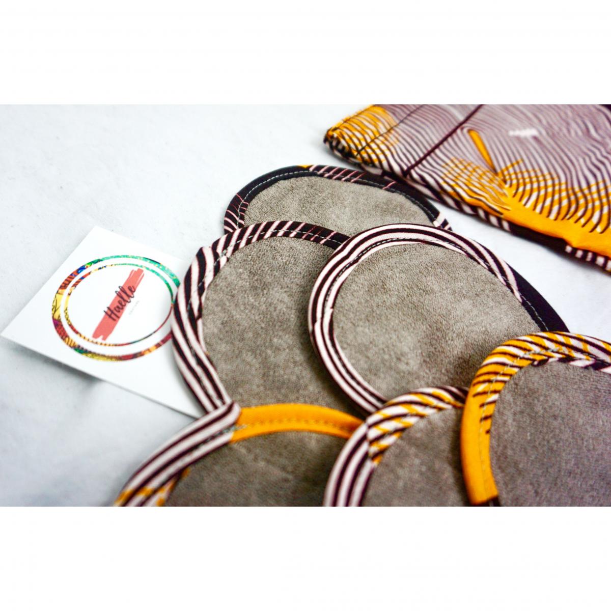 Reusable African Print/Organic Microfiber Beauty Pads picture