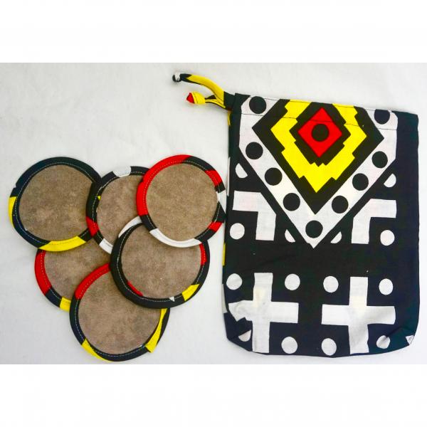 Reusable African Print/Organic Microfiber Beauty Pads picture