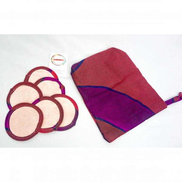 Reusable African Print/Organic Microfiber Beauty Pads