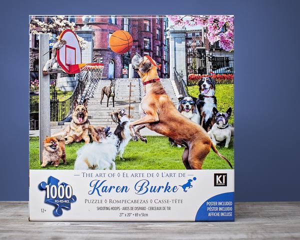 Shooting Hoops 1000 piece puzzle picture