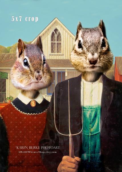 American Gothic Chipmunks picture