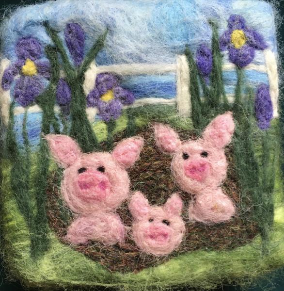 Needle Felted Goat Milk Soap picture