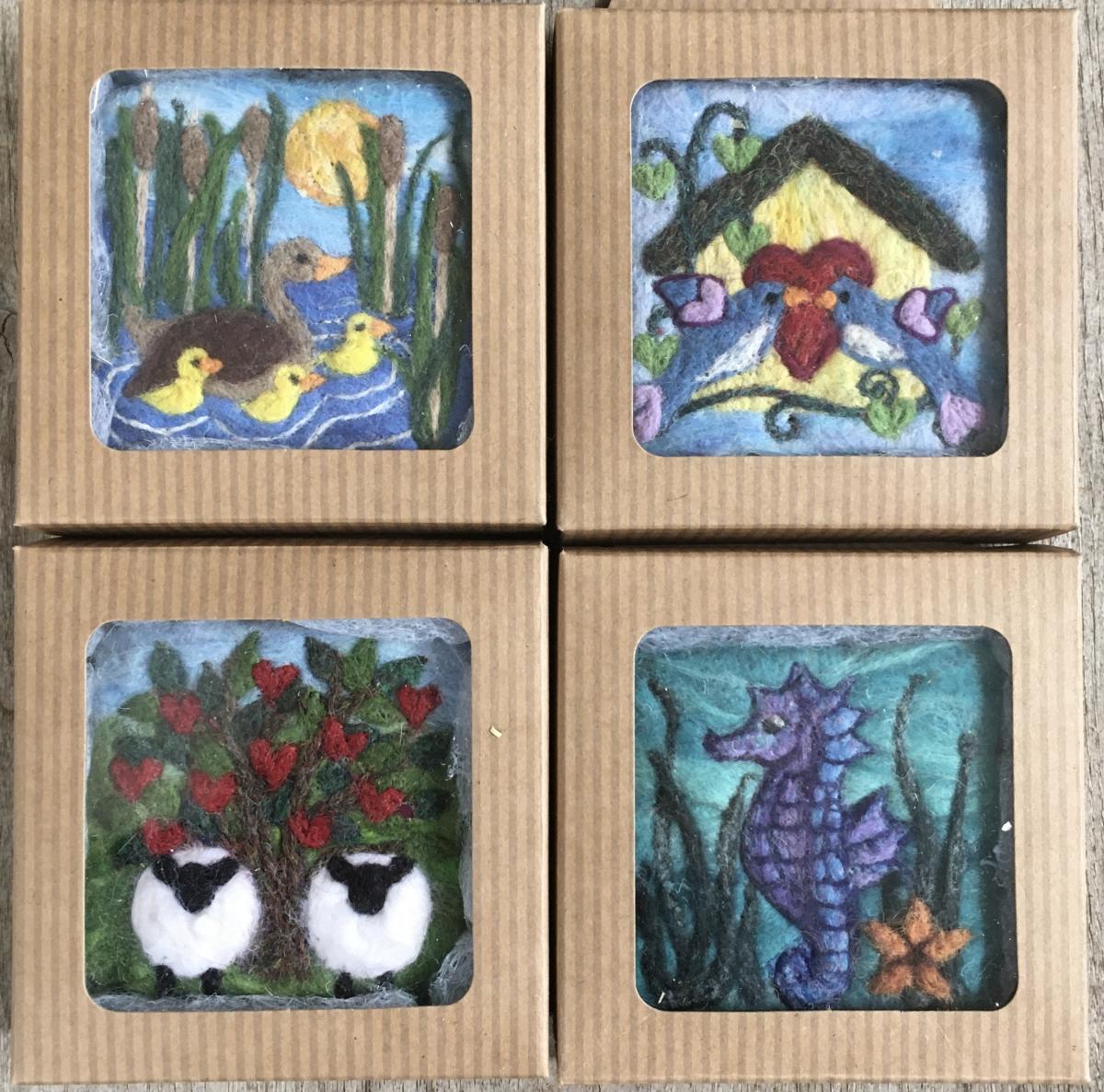 Needle Felted Goat Milk Soap picture