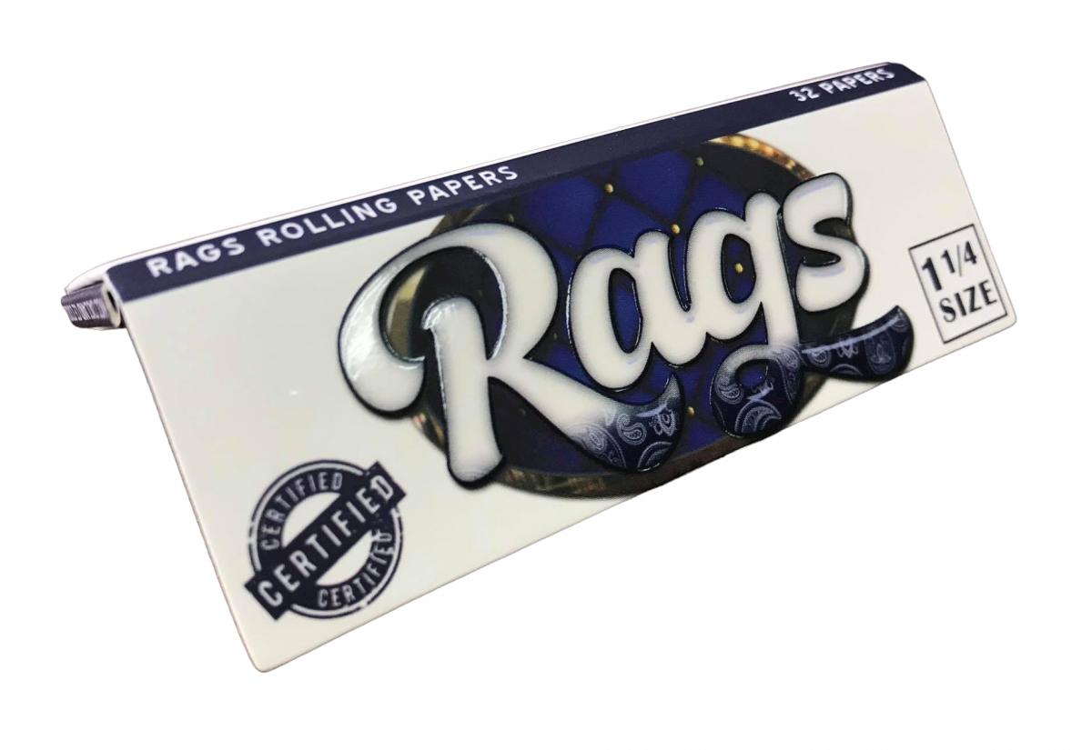 RAGS ROLLING PAPERS 1 -1/4" SINGLE BOOKLET (BLUE) picture