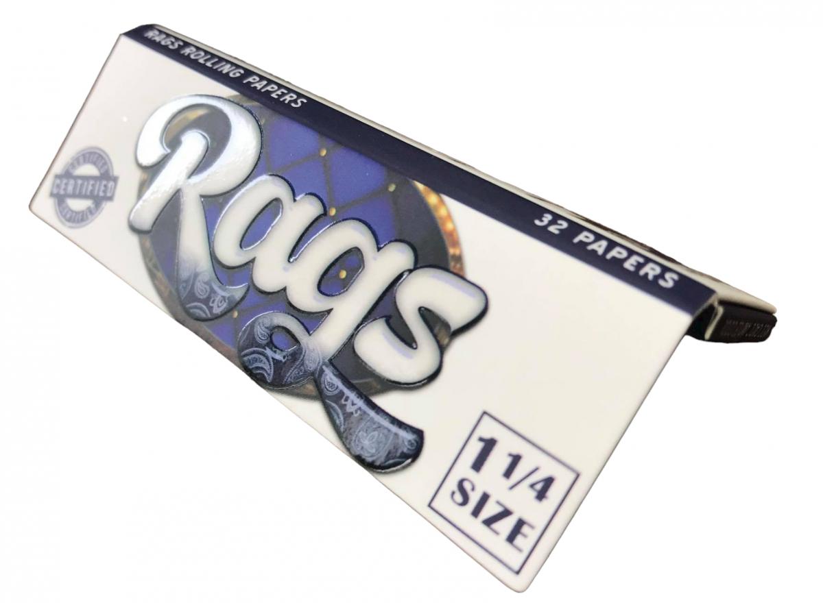 RAGS ROLLING PAPERS 1 -1/4" SINGLE BOOKLET (BLUE) picture