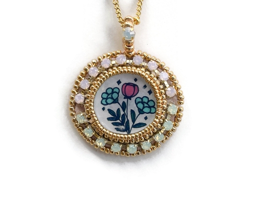 Flowers Are Blooming Pendant Necklace picture