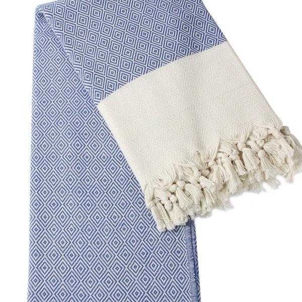 Hand loomed beach/bath towel picture