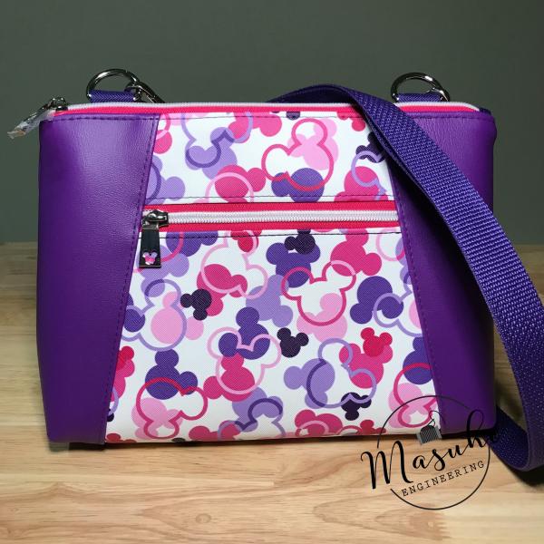 Purple Heads - Zippy Crossbody Bag picture