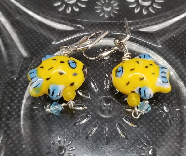 Something's Fishy Lamp work Earrings picture