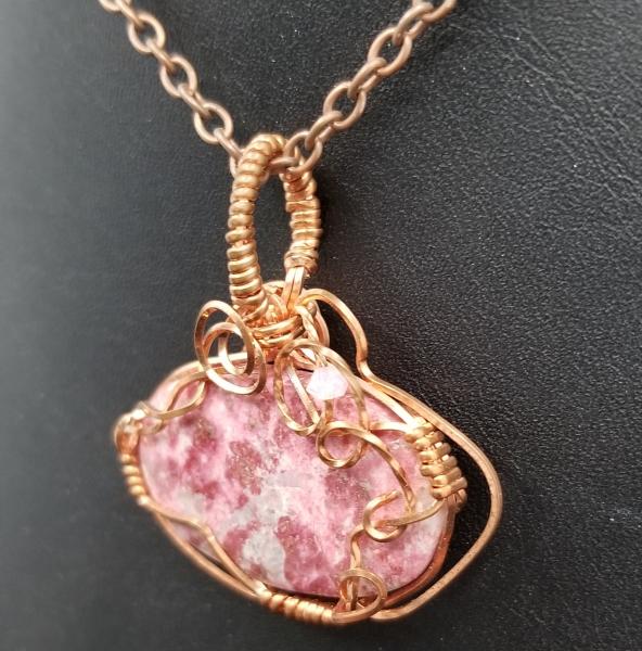 Thulite Wire Wrapped Pendant picture