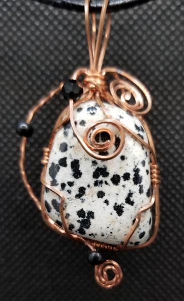 Domino Jasper Wire Wrapped Pendant picture