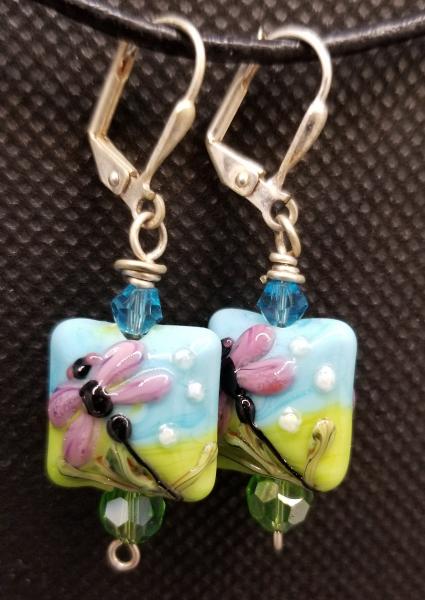Aqua Dragonfly Earrings picture