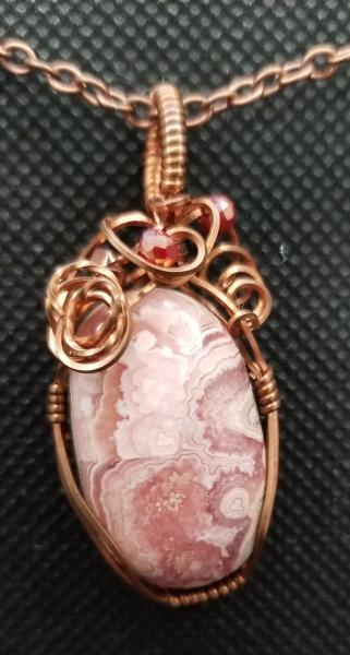 Rhodochrosite Wire Wrapped Pendant picture