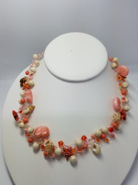 Coral and Shells Wire Crochet