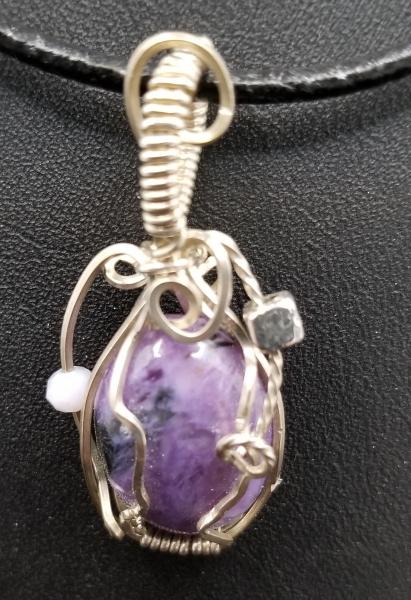 Charoite Wire Wrapped Pendant picture