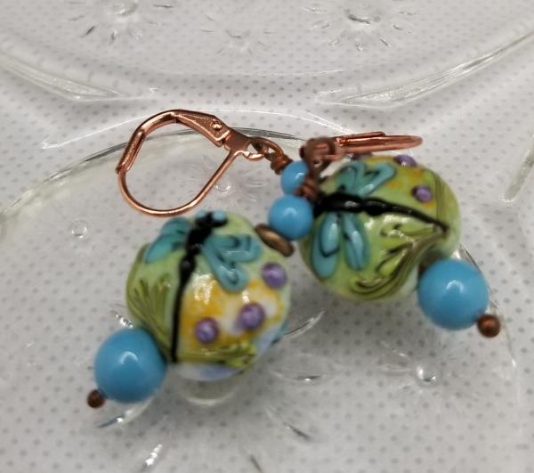 Blue Dragonfly Earrings picture