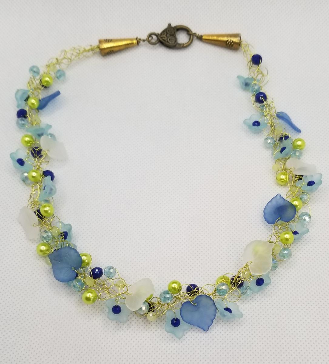 Blue Garden of Delights Wire Crochet picture