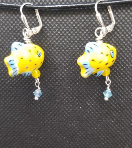 Something's Fishy Lamp work Earrings picture