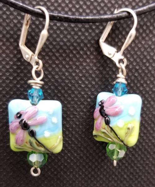 Aqua Dragonfly Earrings picture