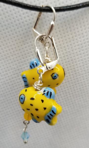 Something's Fishy Lamp work Earrings picture